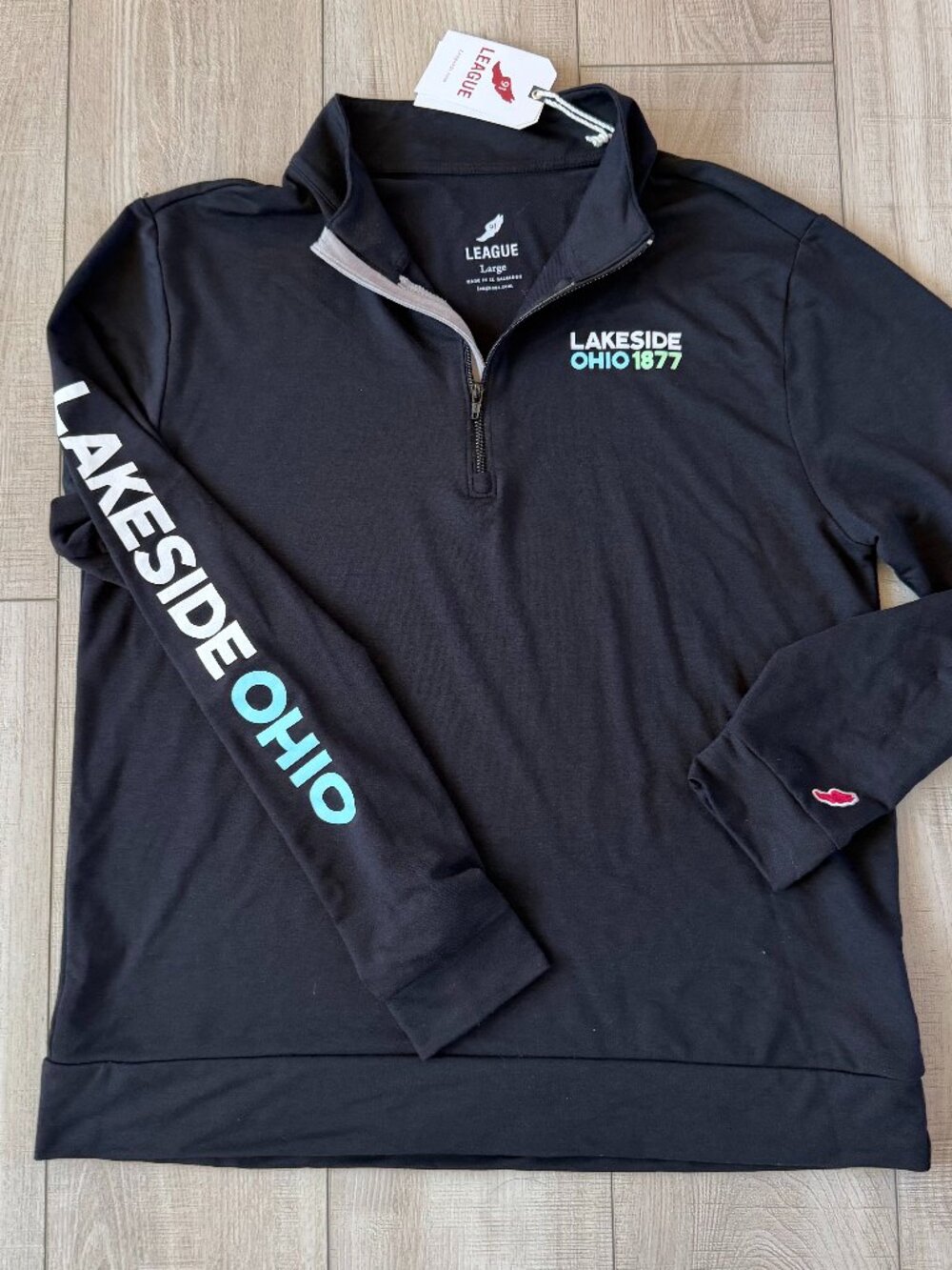 LEAGUE Lakeside Ohio 1877 Quarter Zip Pullover